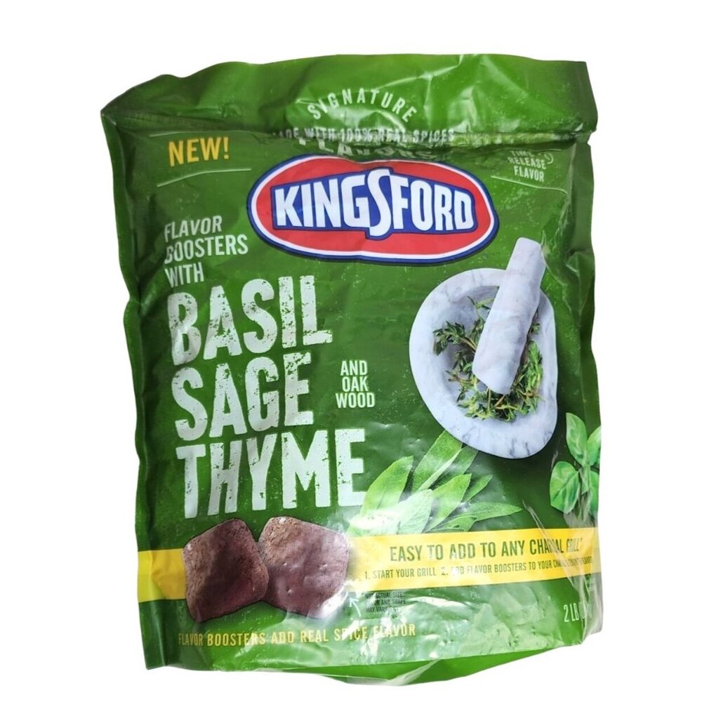 Signature Flavors: New Kingsford Basil Sage Thyme & Oak Wood Time Released